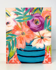 'Felicity' mini floral in vase painting