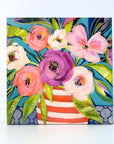 'Hope' mini floral in vase painting