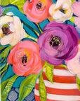 'Hope' mini floral in vase painting