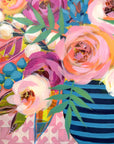 'Orla' mini floral in vase painting