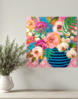 'Orla' mini floral in vase painting