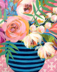 'Orla' mini floral in vase painting
