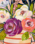 'Pearl' mini floral in vase painting