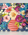 'Phoebe' mini floral in vase painting