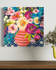 'Phoebe' mini floral in vase painting
