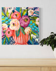 'Quinn' mini floral in vase painting