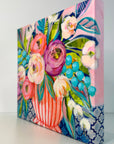 'Quinn' mini floral in vase painting