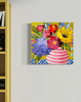 'Sunny' mini floral in vase painting