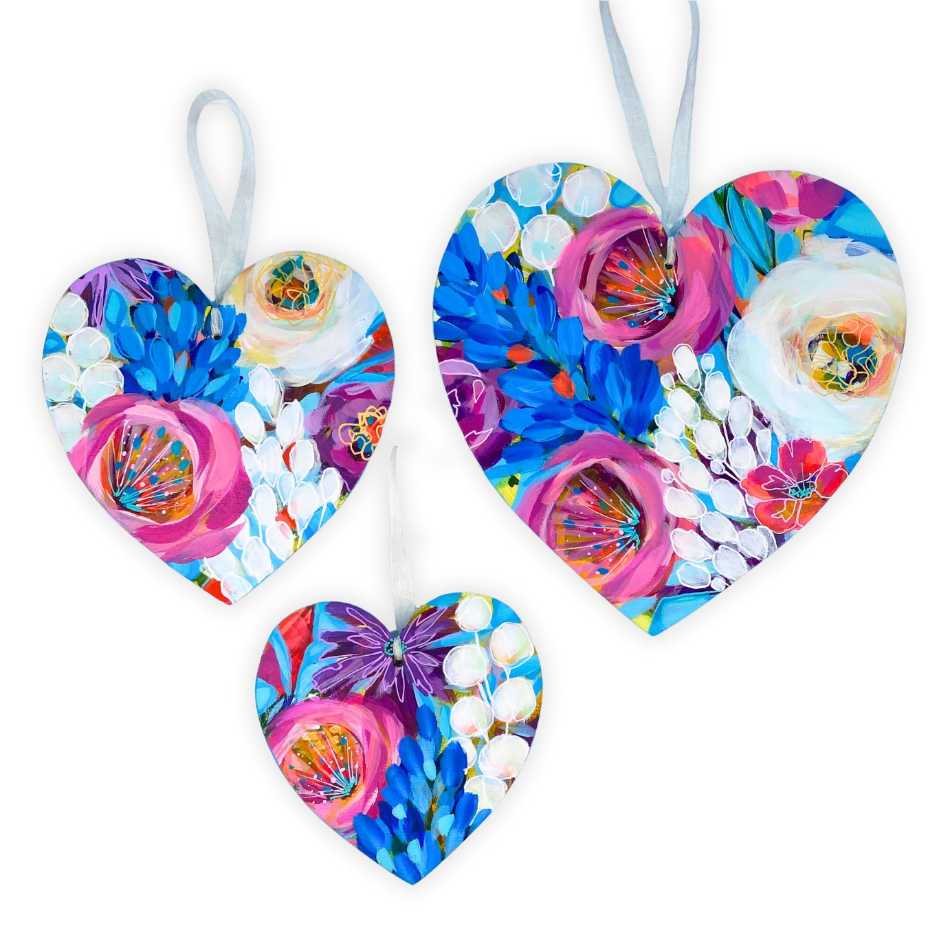 Thrive' Hand painted heart – Lynsay Green Art