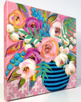 'Orla' mini floral in vase painting