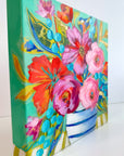 'Joy' mini floral in vase painting