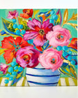 'Joy' mini floral in vase painting