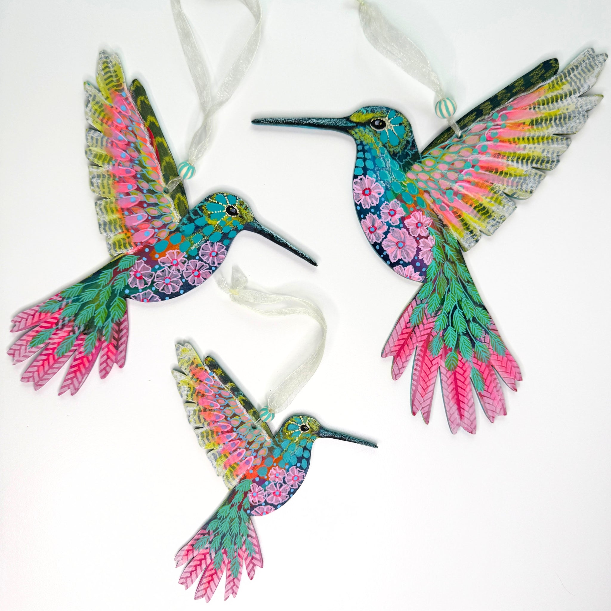 'The Joy Bringer' Original Hand Painted Hummingbird – Lynsay Green Art